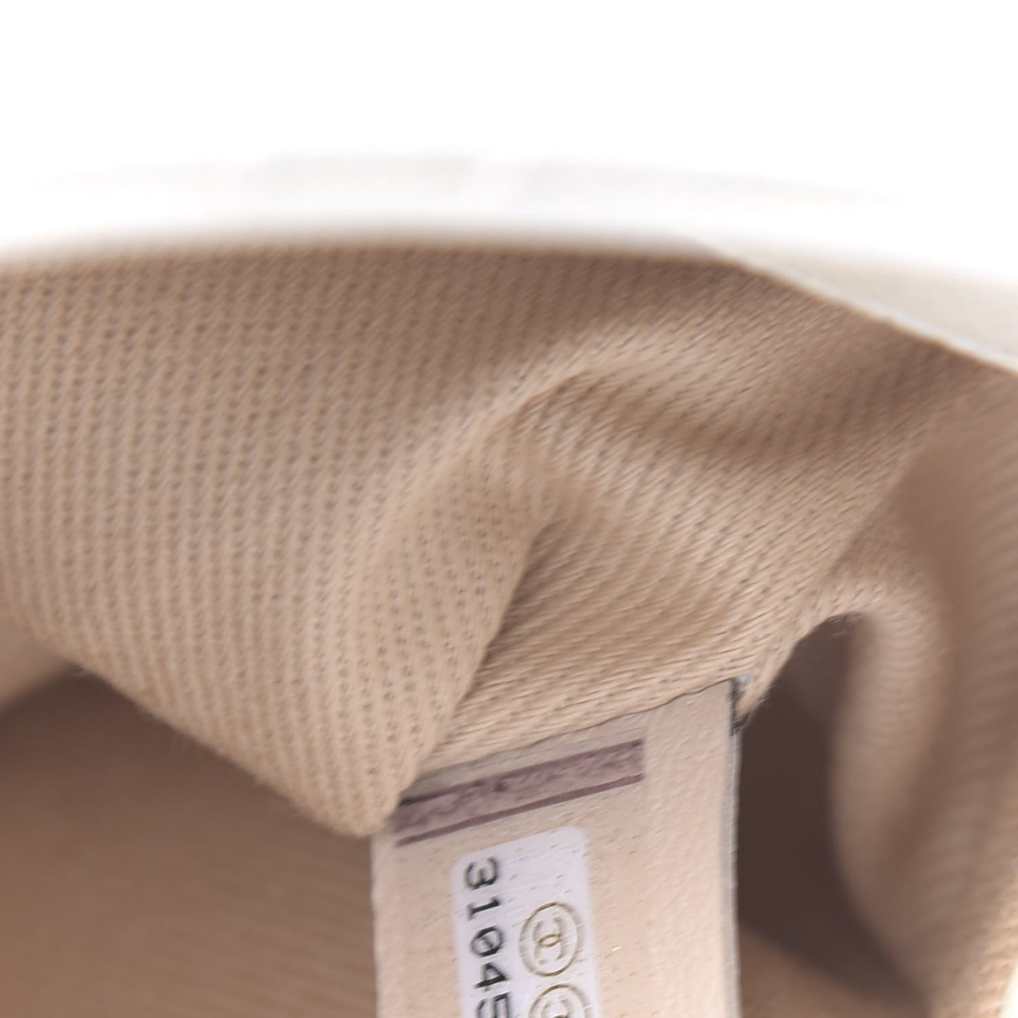 Iridescent Caviar Quilted Extra Mini Coco Handle Flap Ivory