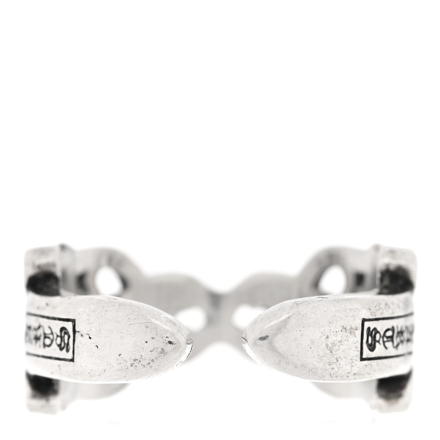 Chrome Hearts Sterling Silver Double Dagger Ring 61 9.5 3 of 4
