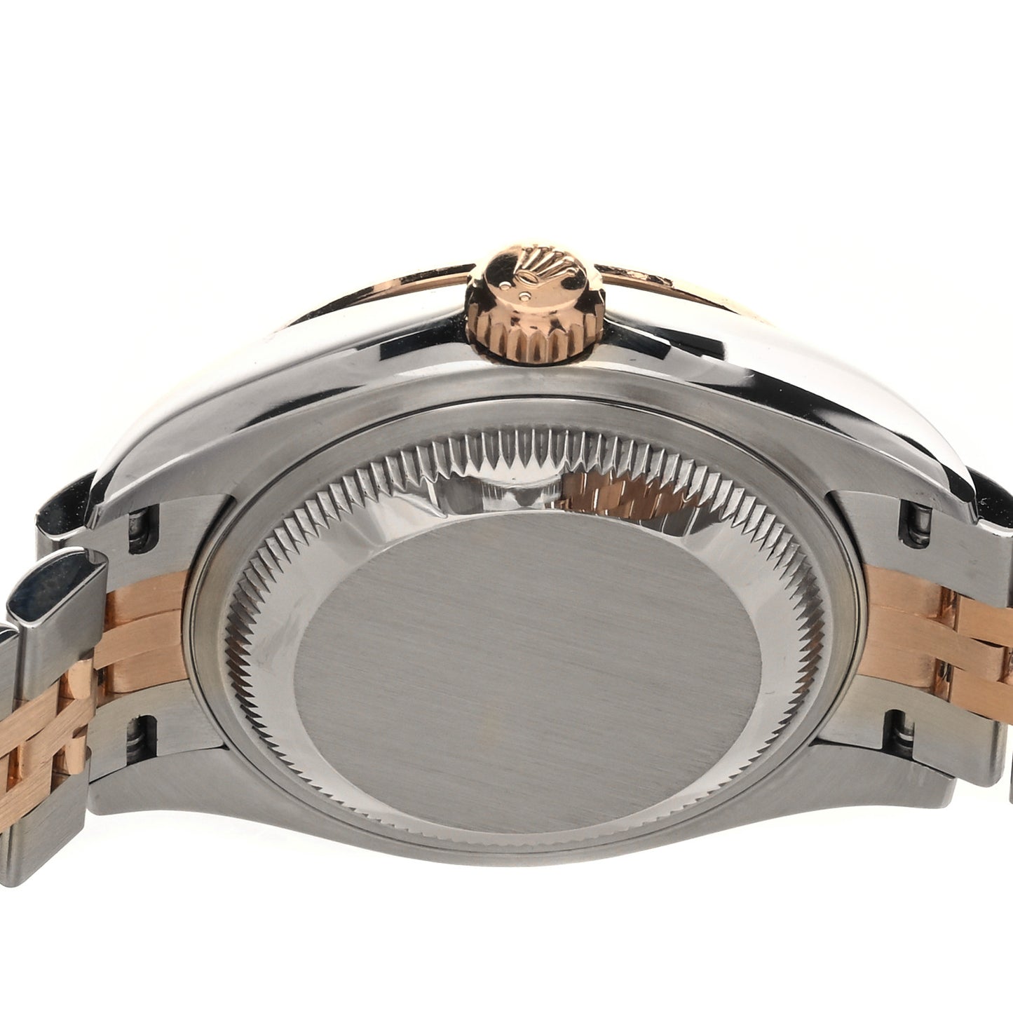 Stainless Steel 18K Everose Gold Diamond 28mm Oyster Perpetual Datejust Watch Chocolate 279381RBR