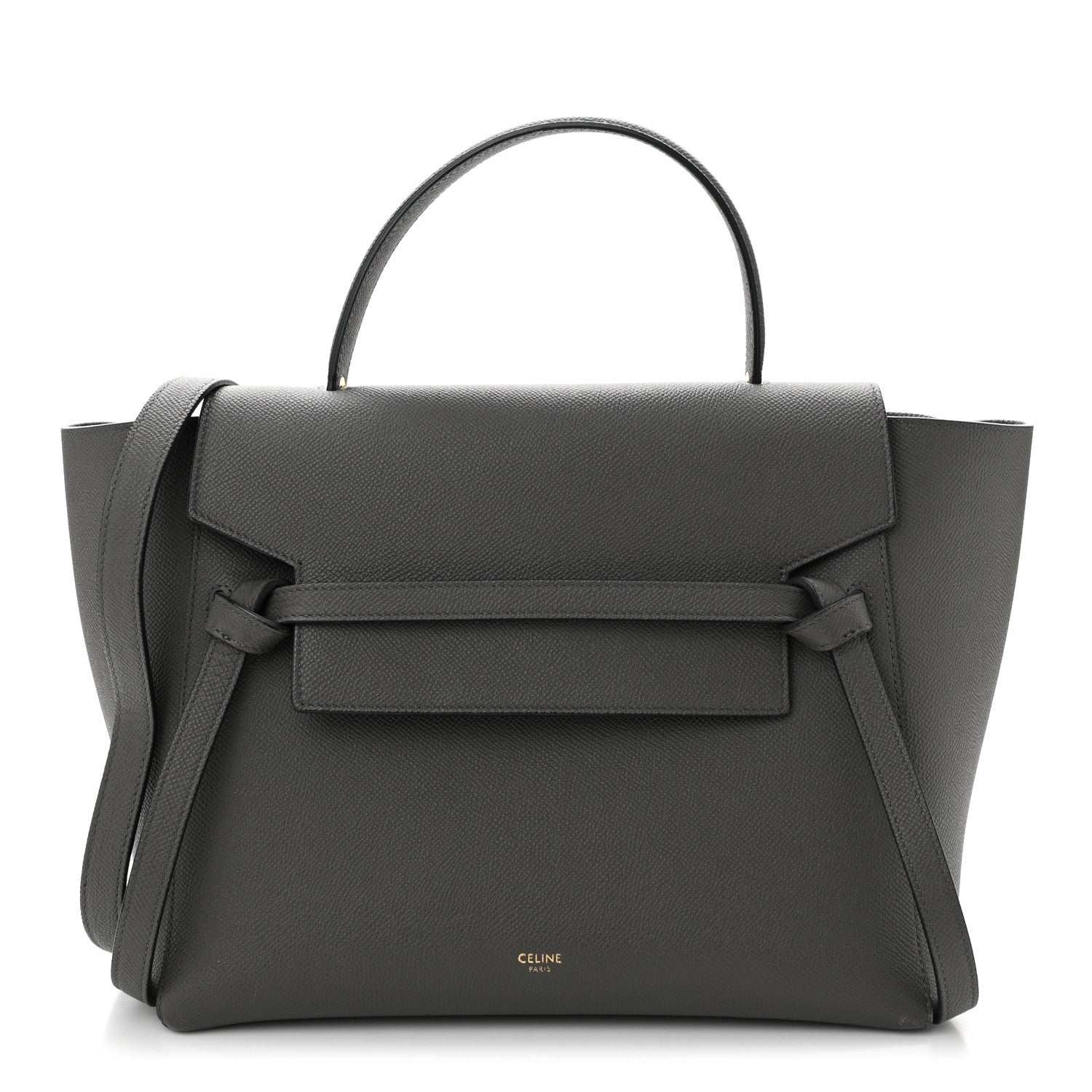 Celine Grained Calfskin Mini Belt Bag Grey 1 of 11