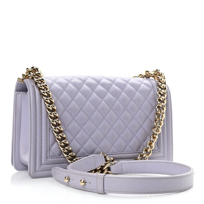 Chanel Caviar Quilted Medium Boy Flap Light Purple 3 of 13