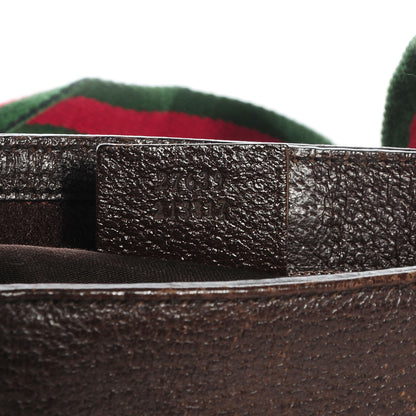 Gucci GG Monogram Messenger Crossbody Web Bag Brown 7 of 7