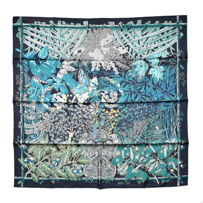Hermes Silk Mythes et Metamorphoses Scarf 90 Marine Turquoise Vert 1 of 6