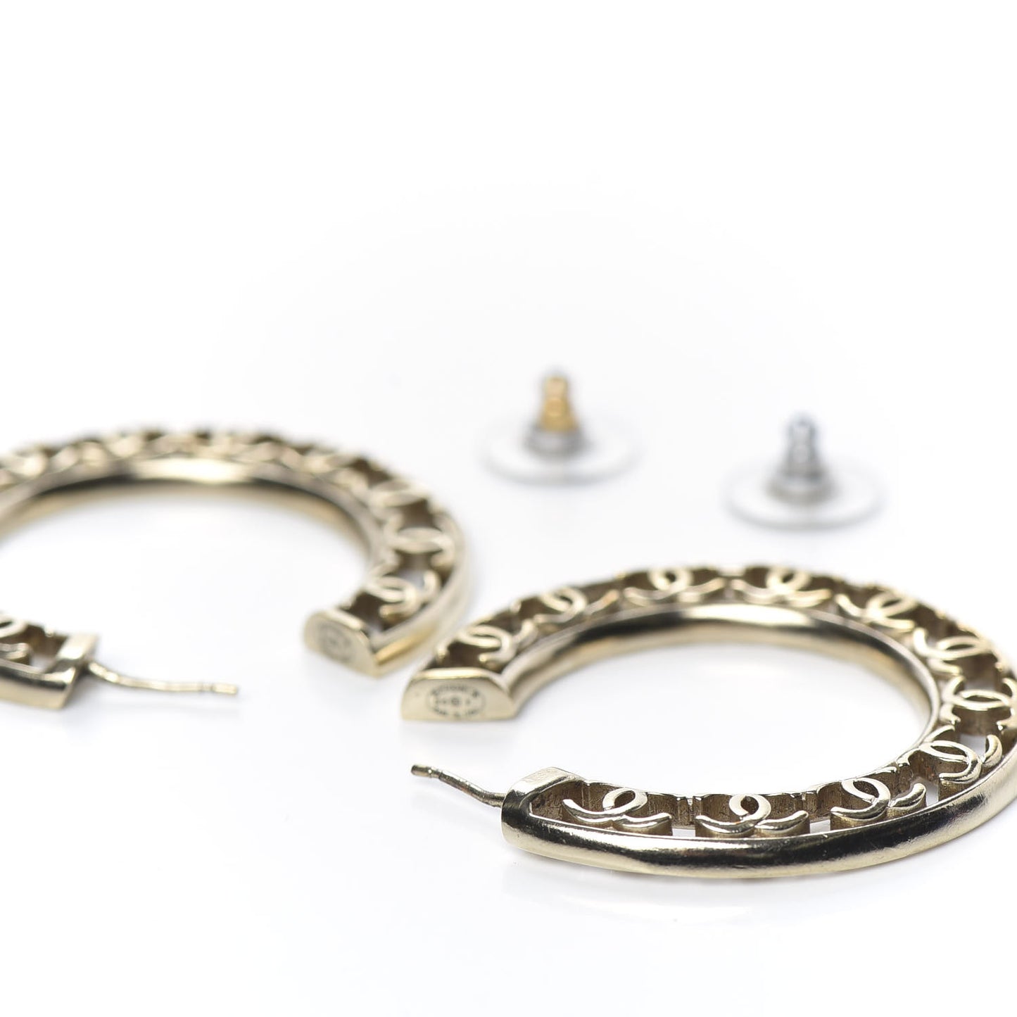CC Hoop Earrings Gold