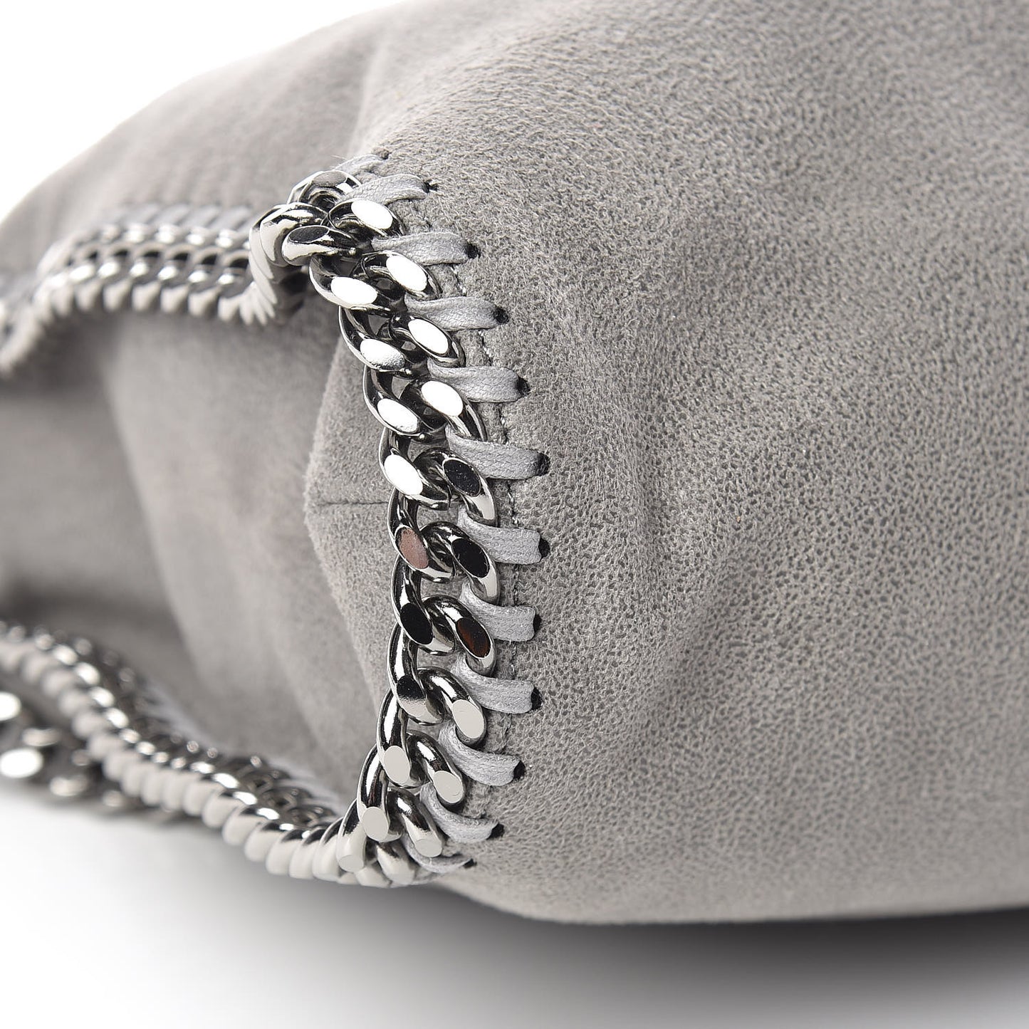 Shaggy Deer Falabella Fold Over Tote Grey