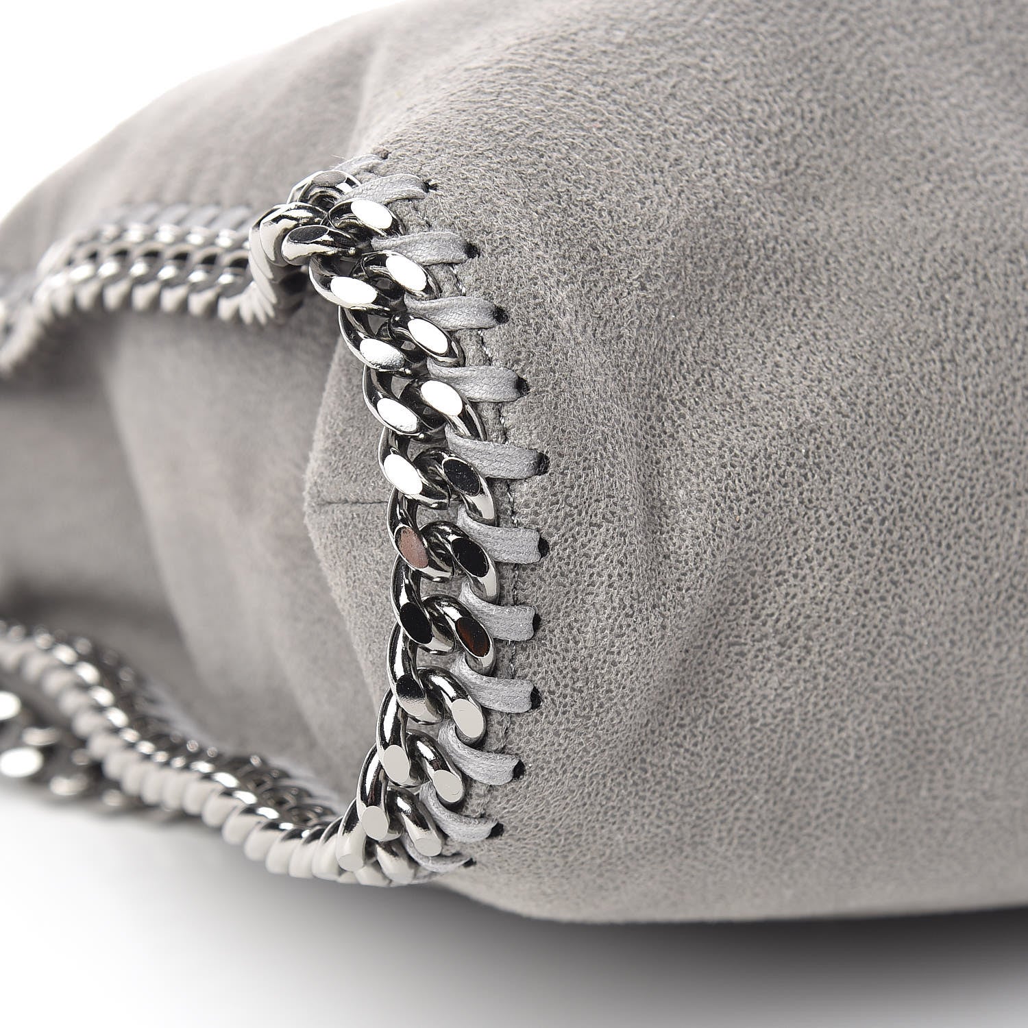 Stella McCartney Shaggy Deer Falabella Fold Over Tote Grey 9 of 12