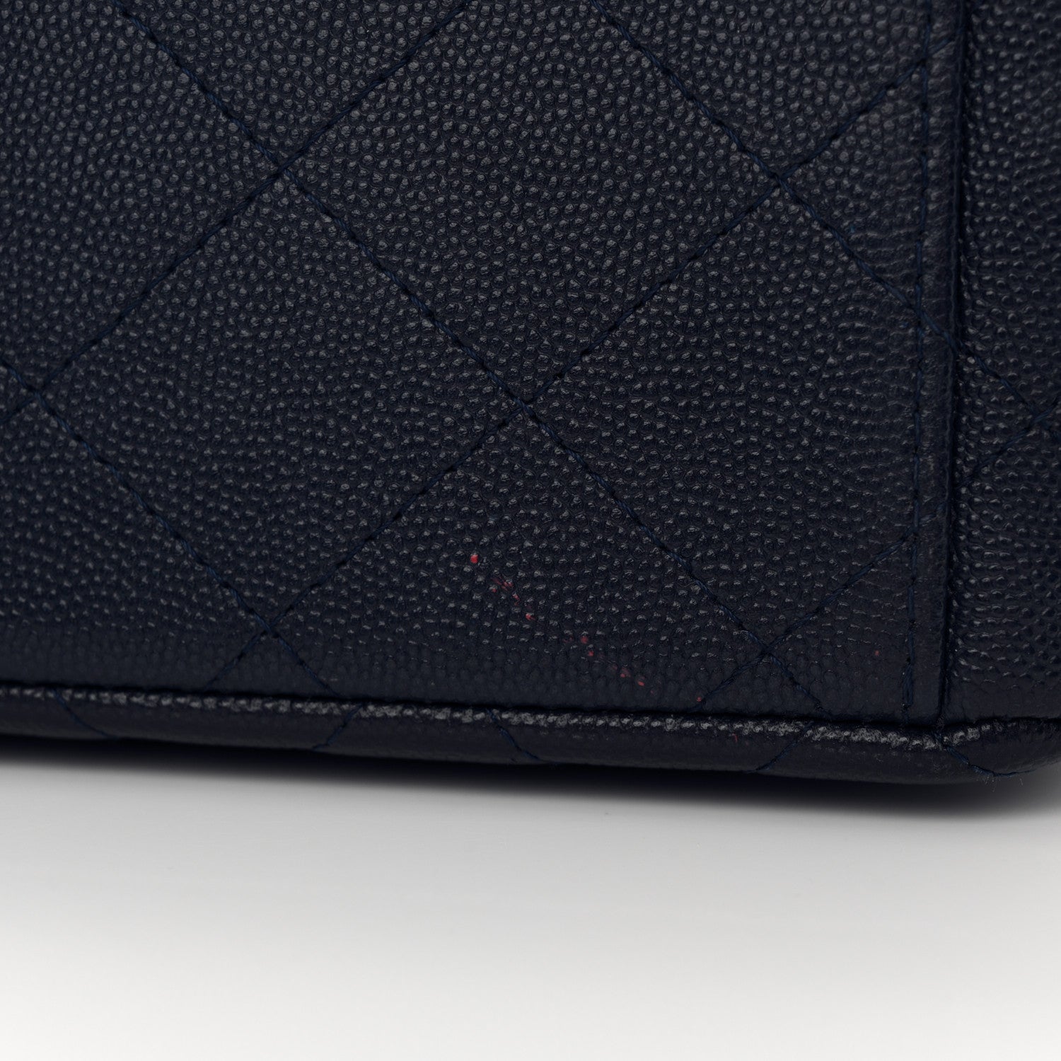 Chanel Caviar Quilted Maxi Double Flap Navy Blue 13 of 14