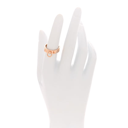 Hermes 18K Rose Gold PM Collier De Chien Ring 53 6.5 2 of 5