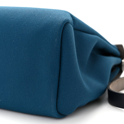 Hermes Toile Vache Hunter Herbag Zip Retourne 31 PM Black Blue De Malte 11 of 11