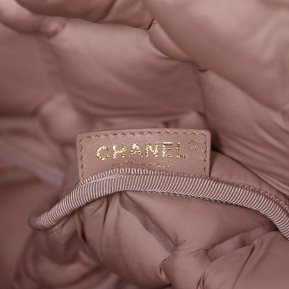 Chanel Iridescent Calfskin Quilted Small Chesterfield Flap Light Beige 9 of 17
