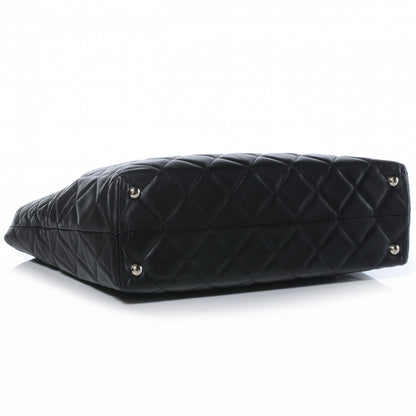 Chanel Calfskin Quilted In the Business Large Tote Black 4 of 7