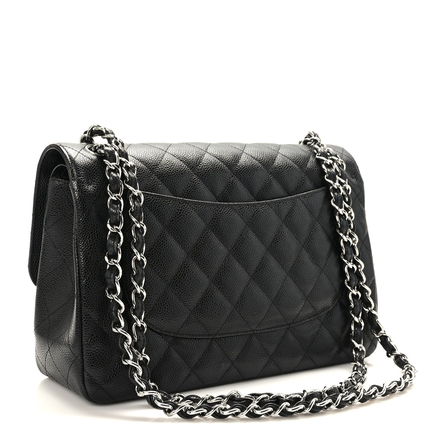 Chanel Caviar Quilted Jumbo Double Flap Black 3 of 10
