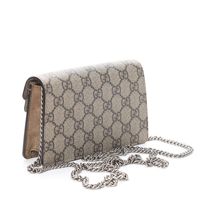 Gucci GG Supreme Monogram Super Mini Dionysus Shoulder Bag Taupe 2 of 7