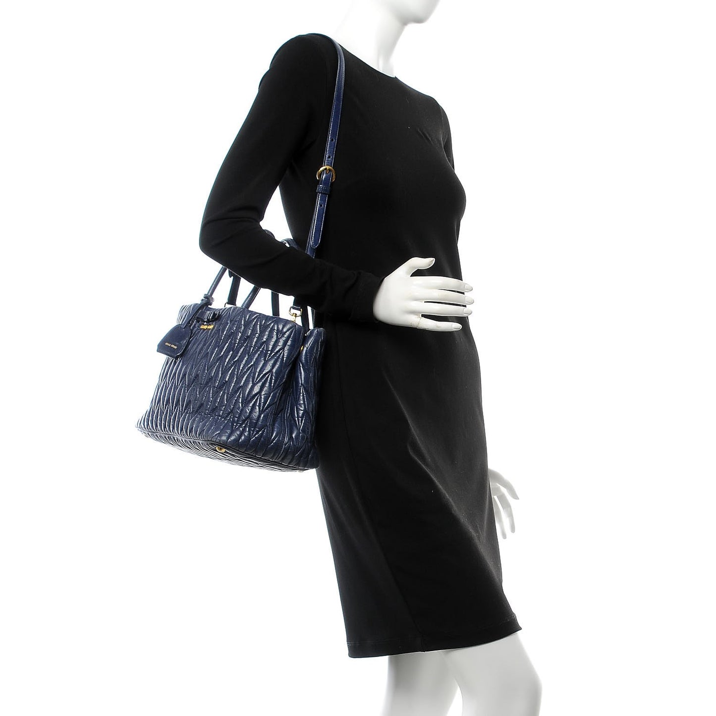 Vitello Lux Matelasse Tote Bleuette