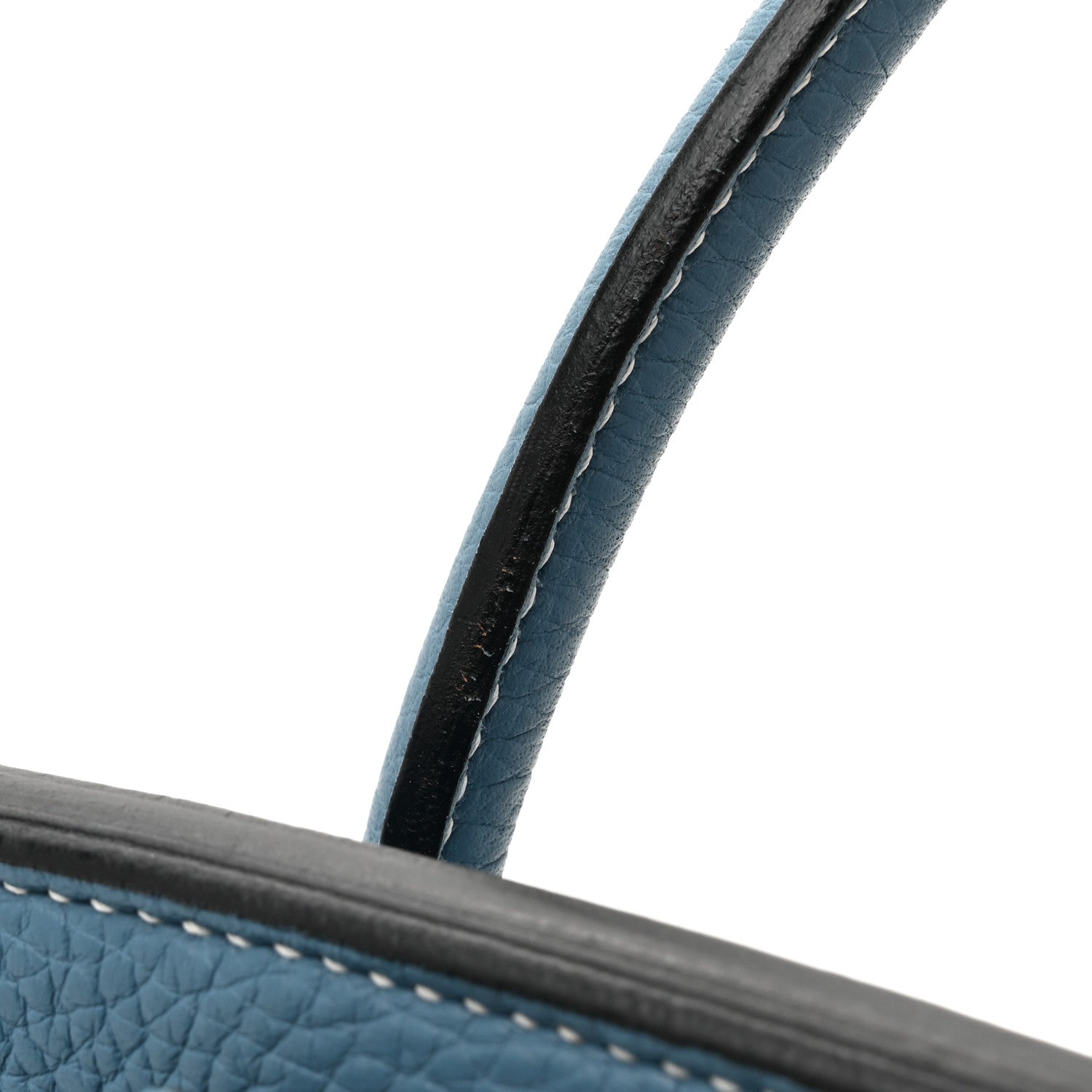 Hermes Taurillon Clemence Birkin 35 Blue Jean 15 of 19