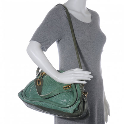 Chloe Python Medium Paraty Green 2 of 9