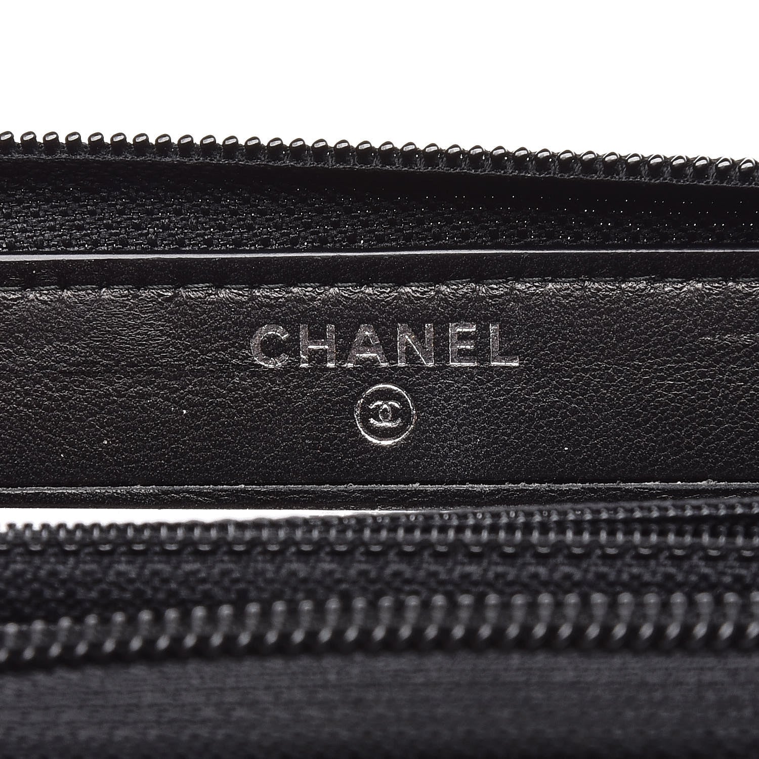 Chanel Caviar Quilted Small Boy Zip Around Wallet Black 6 of 9