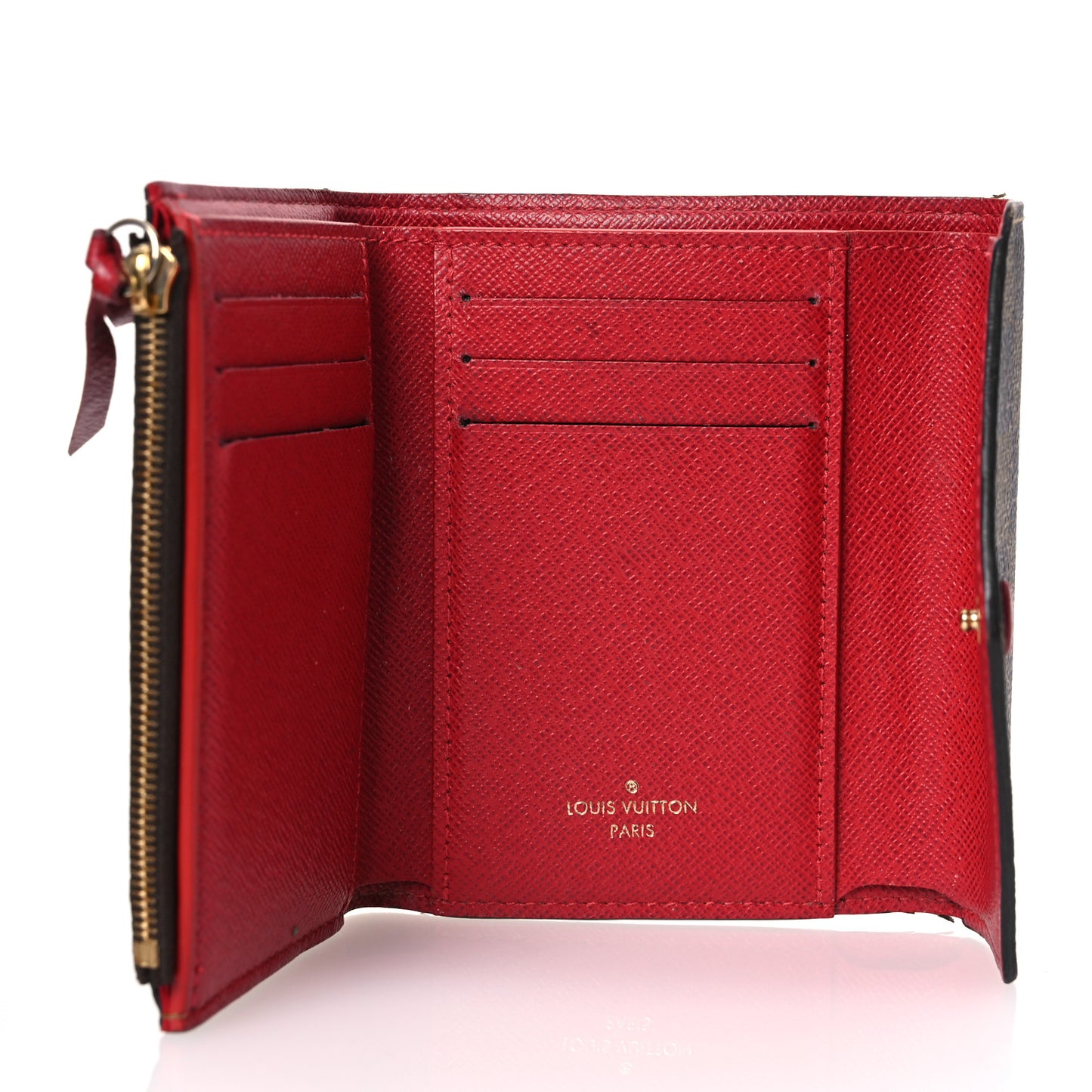 Damier Ebene Victorine Wallet Red