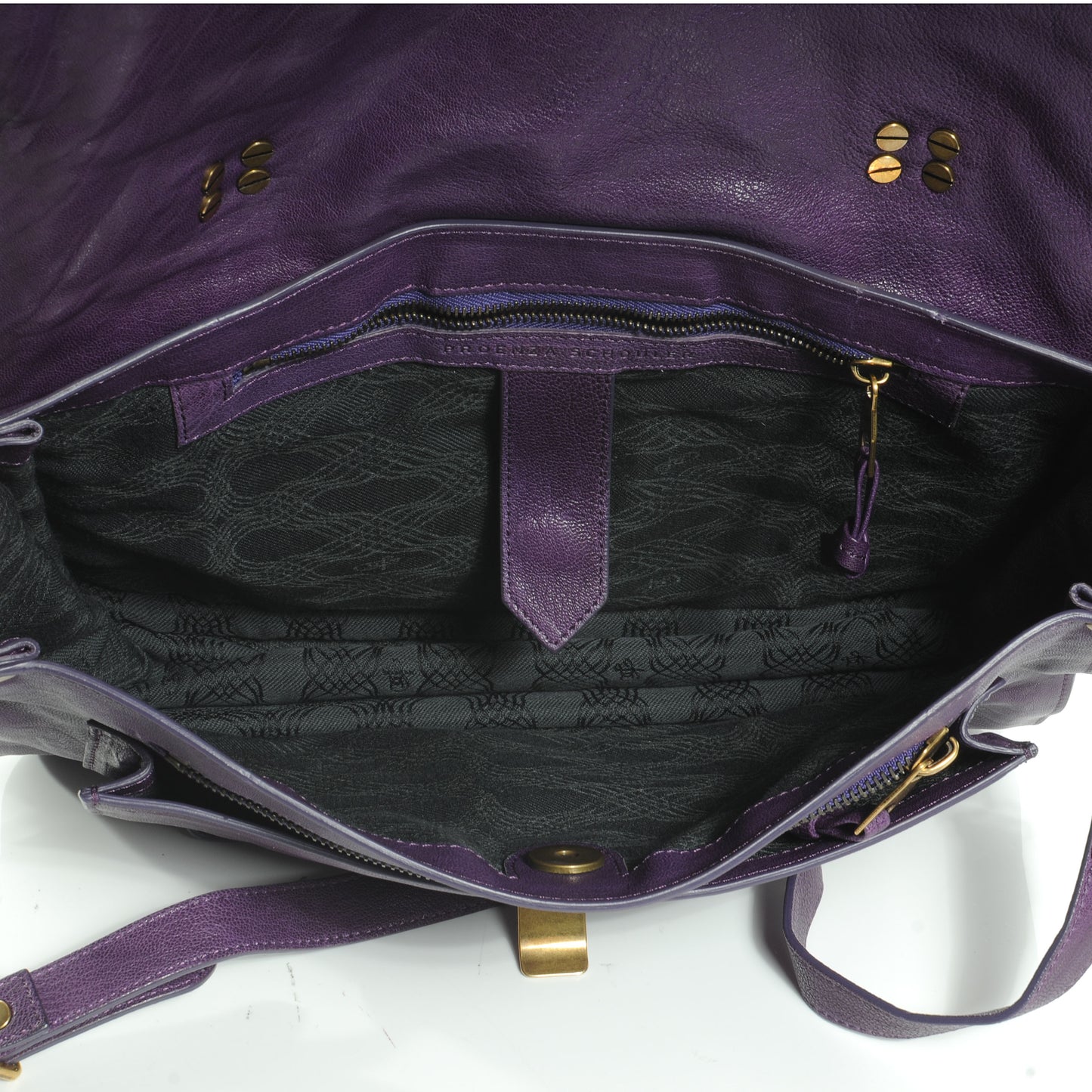 Lambskin PS1 Medium Satchel Plum
