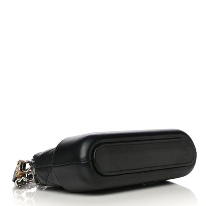 Chanel Aged Calfskin Quilted Small Gabrielle Clutch With Chain Black 4 of 14