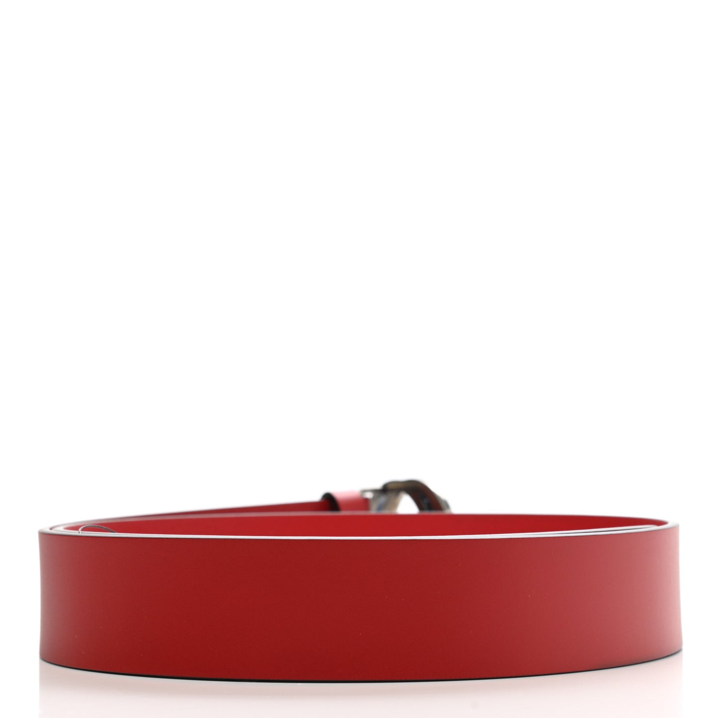 Selleria Calfskin Mens Interlocking G 37mm Belt 90 36 Rosso