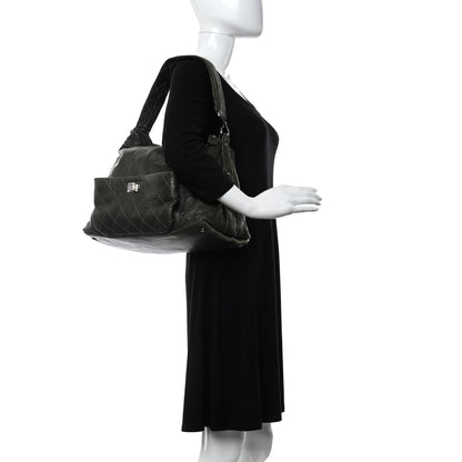 Chanel Lambskin Quilted 8 Knots Hobo Khaki 2 of 12