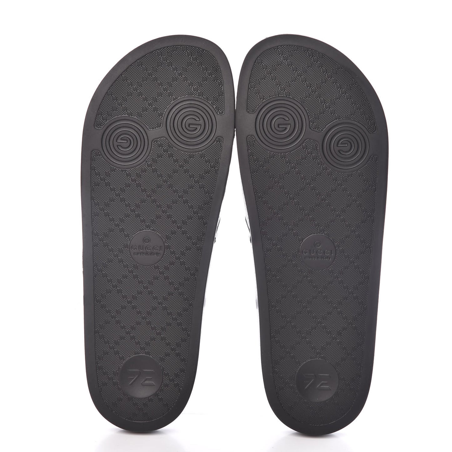 X SEGA Supreme Canvas GUCCY Stars Mens Slide Sandals 10 Black Gold