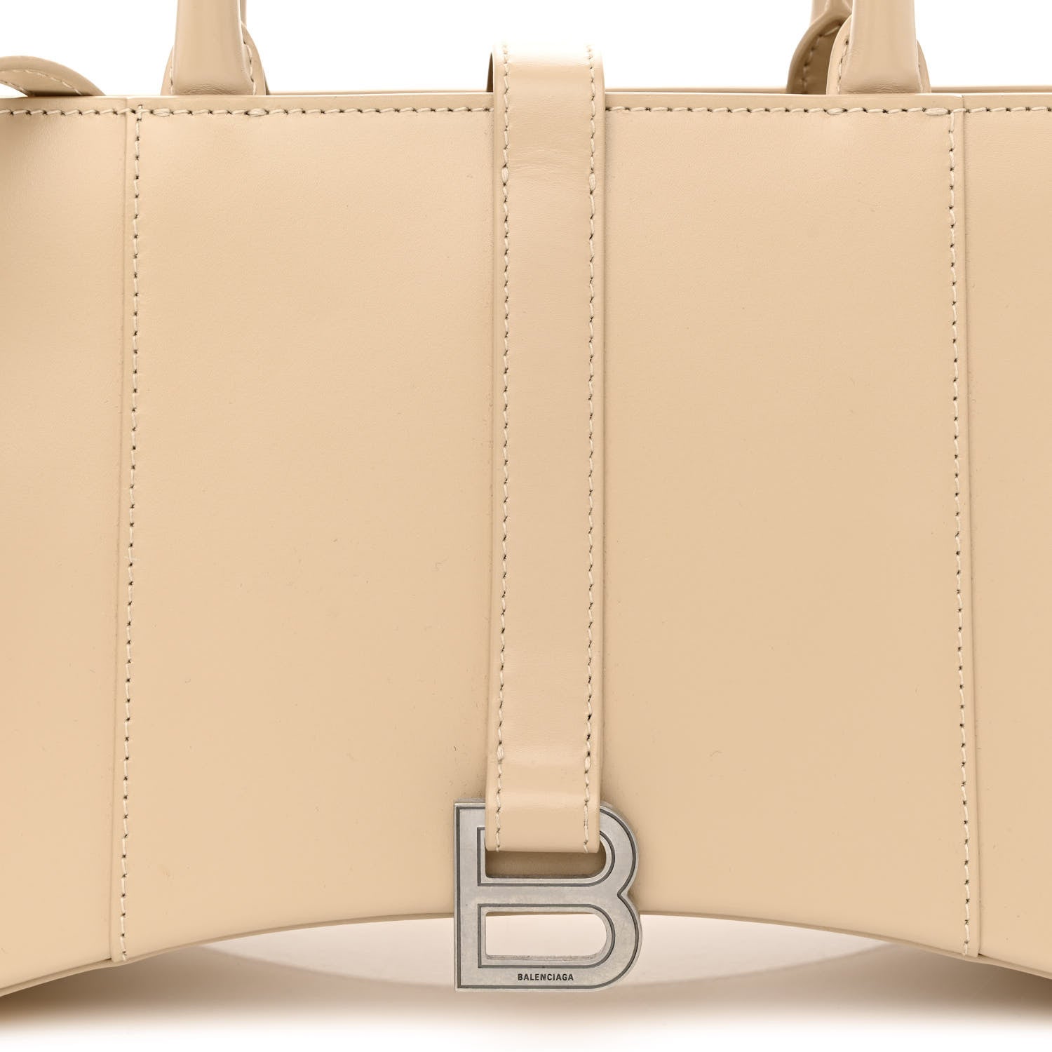 Balenciaga Smooth Calfskin XS Hourglass East West Tote Light Beige 9 of 11