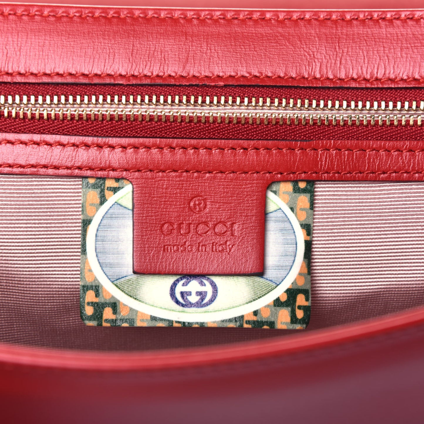 Vitello Palmellato Lux Crystal Medium Rajah Shoulder Bag Hibiscus Red Multicolor