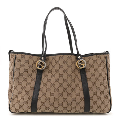 Gucci Monogram Medium Twins Tote Dark Brown 1 of 11