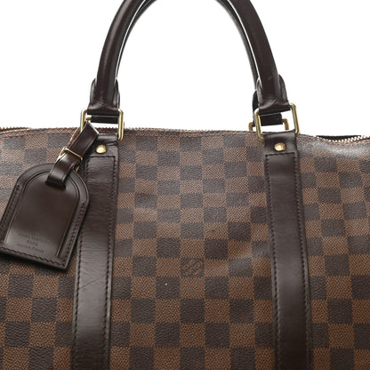 Louis Vuitton Damier Ebene Keepall Bandouliere 55 7 of 17