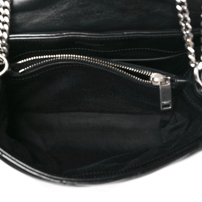 Saint Laurent Calfskin Y Quilted Monogram Small Loulou Chain Satchel Black 5 of 10
