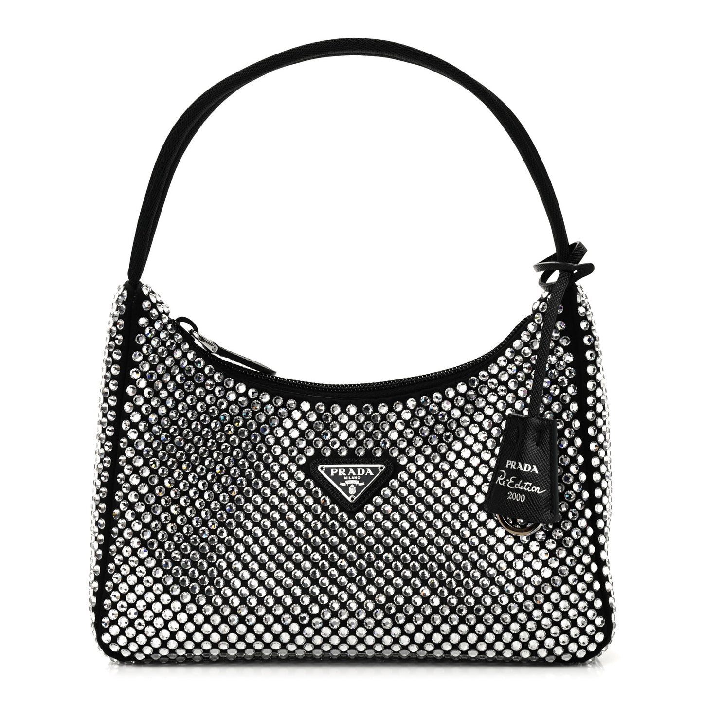 Satin Crystal Mini Re-Edition 2000 Bag Cristal