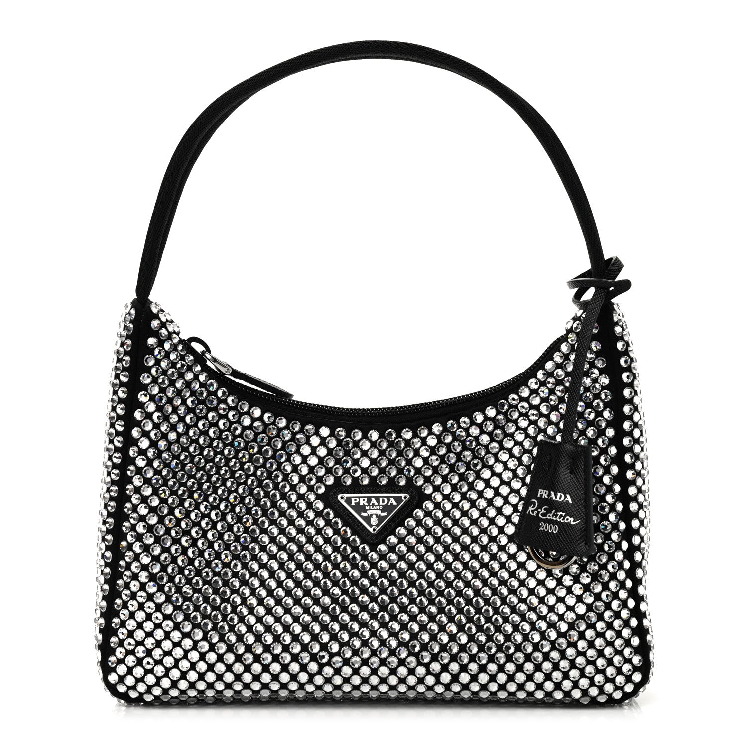 Prada Satin Crystal Mini Re-Edition 2000 Bag Cristal 1 of 8