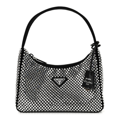 Prada Satin Crystal Mini Re-Edition 2000 Bag Cristal 1 of 8
