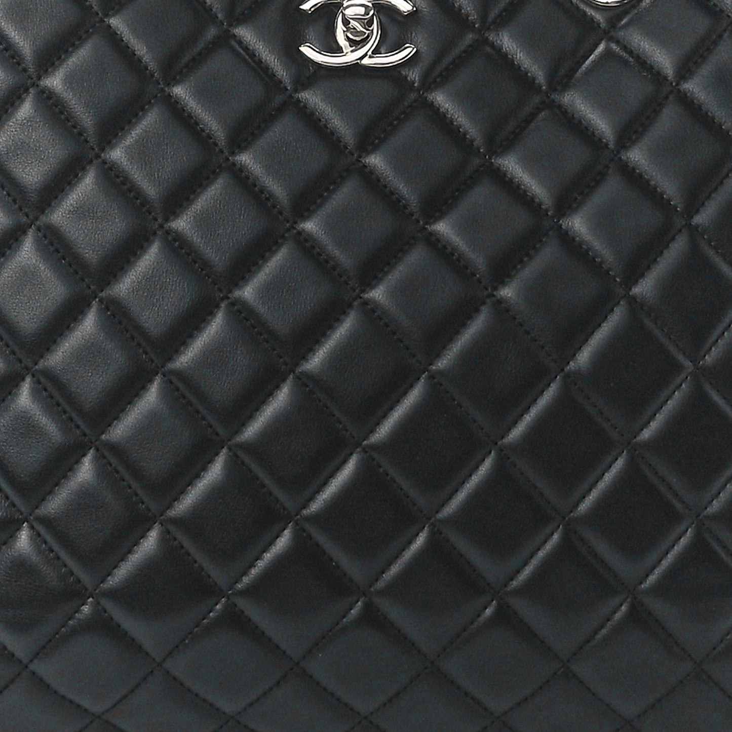 Calfskin Quilted Timeless Tote Black