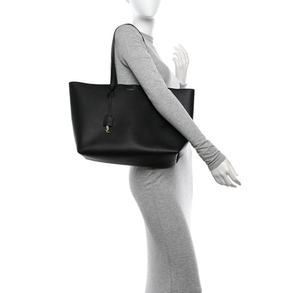 Saint Laurent Calfskin Large Shopping Tote Black 2 of 12