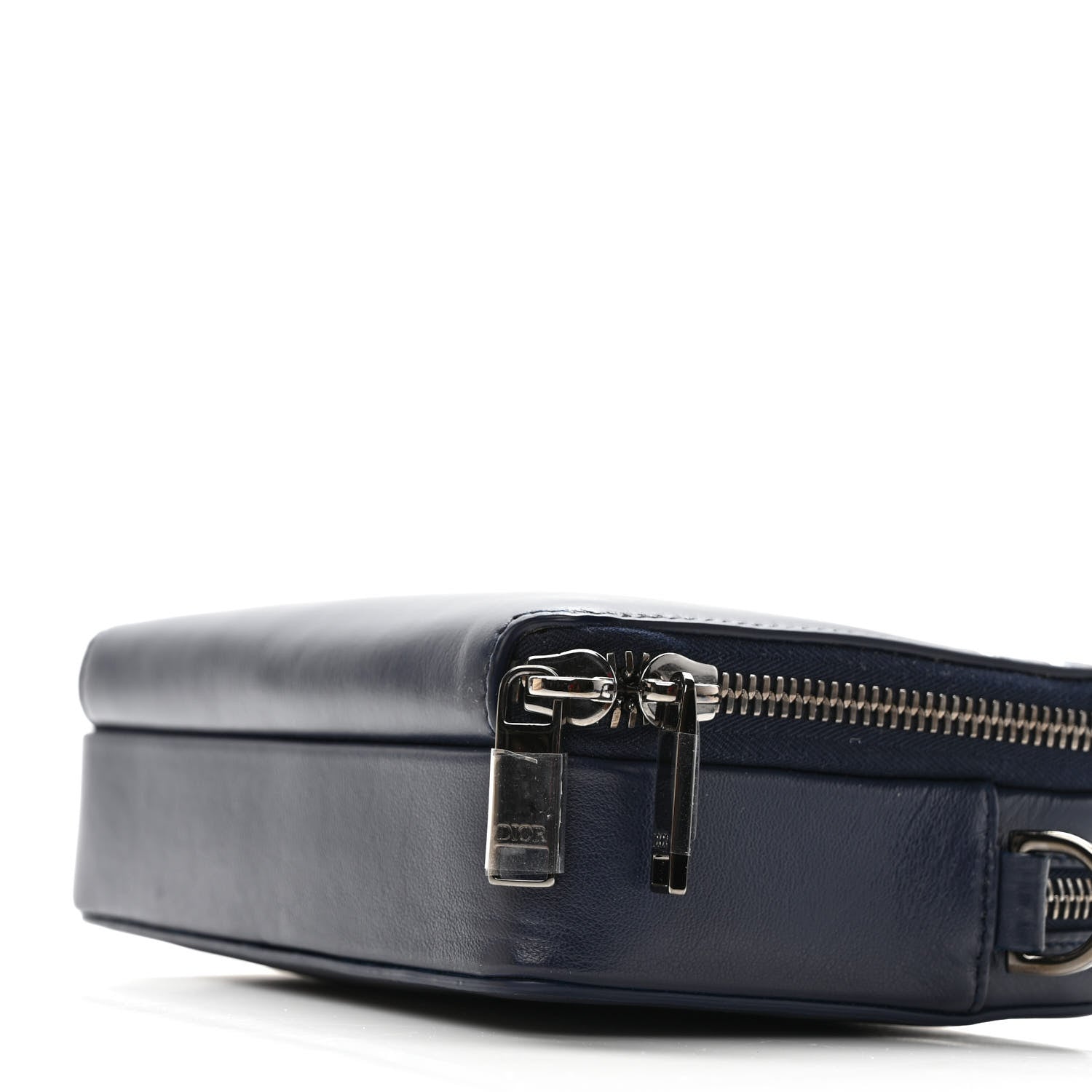 Christian Dior x Descente Double Zip Crossbody Navy Blue 7 of 7