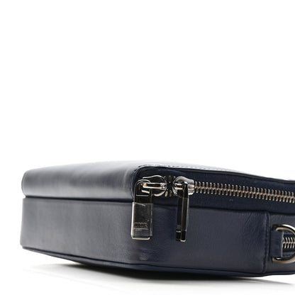 Christian Dior x Descente Double Zip Crossbody Navy Blue 7 of 7