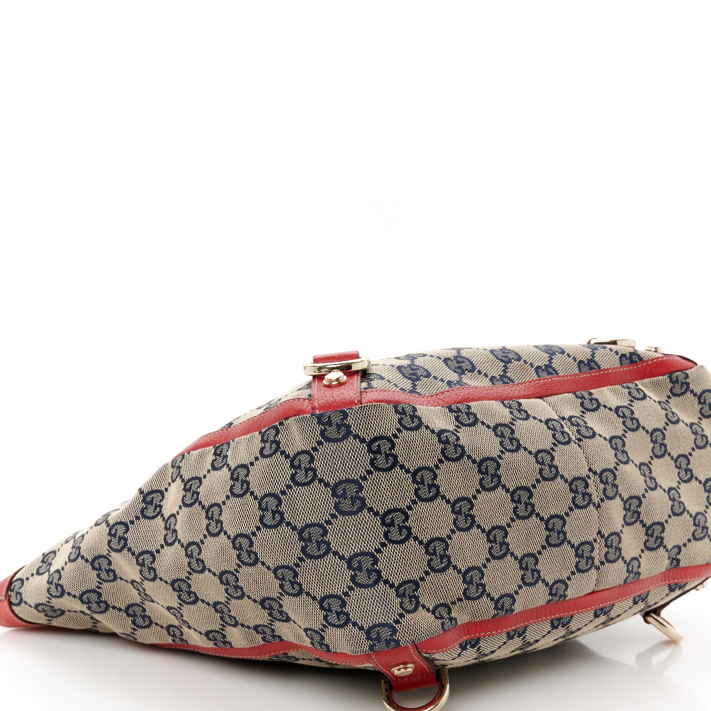 Monogram Abbey Small Tote Navy Red