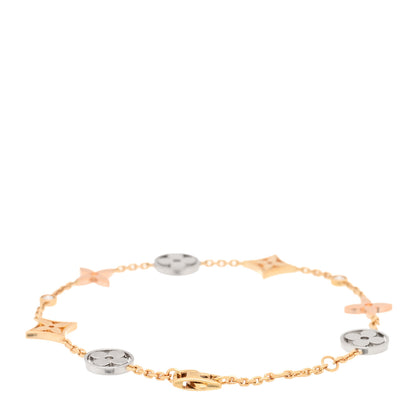 Louis Vuitton 18K Yellow White Pink Gold Diamond Idylle Blossom Bracelet 2 of 3