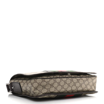 Gucci GG Plus Monogram Web Medium Flap Messenger Beige Dark Brown 4 of 11