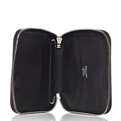 Hermes Chevre Mysore Globe Trotter Zip Agenda PM Black 5 of 11