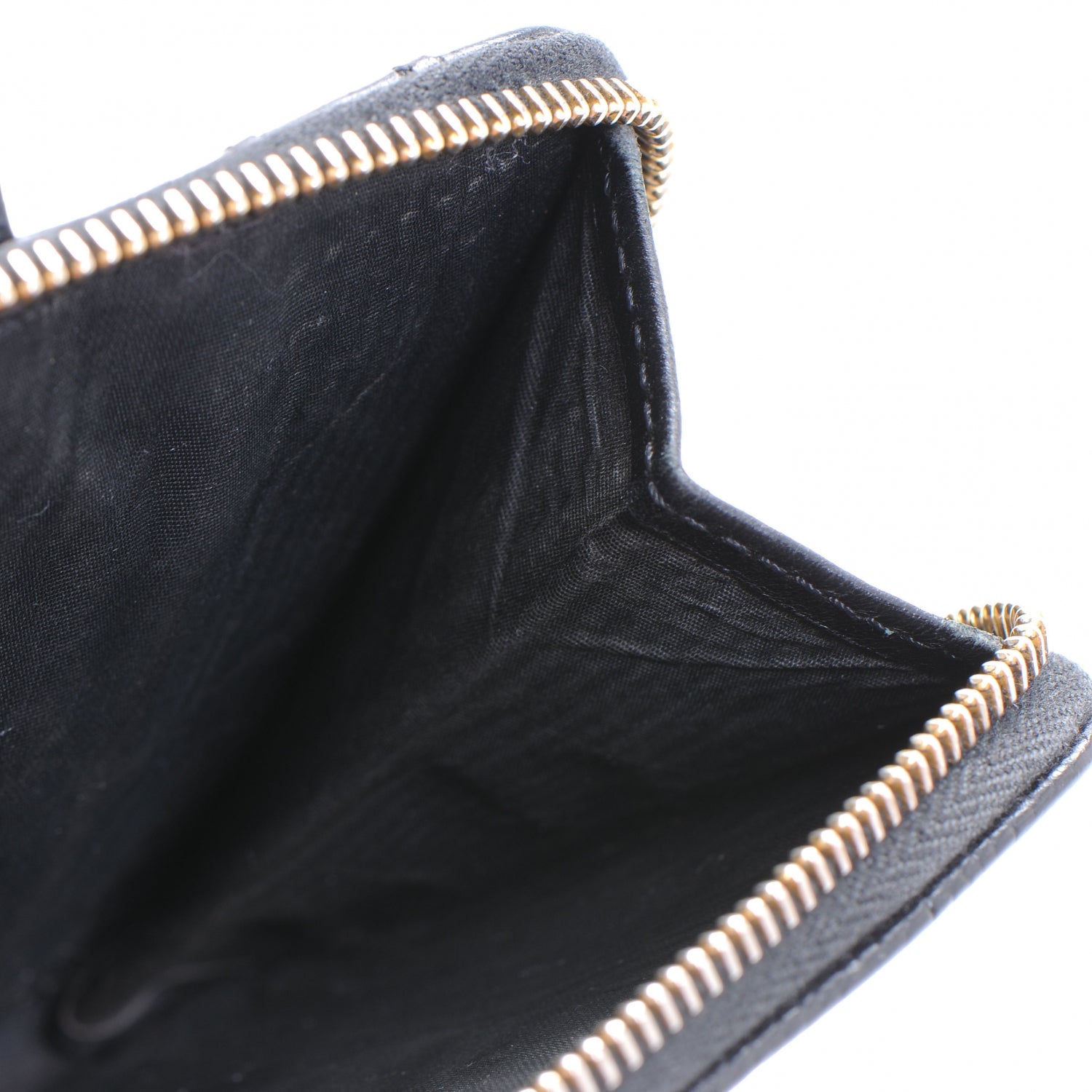 Chanel Caviar Zip Around Wallet Black 6 of 8