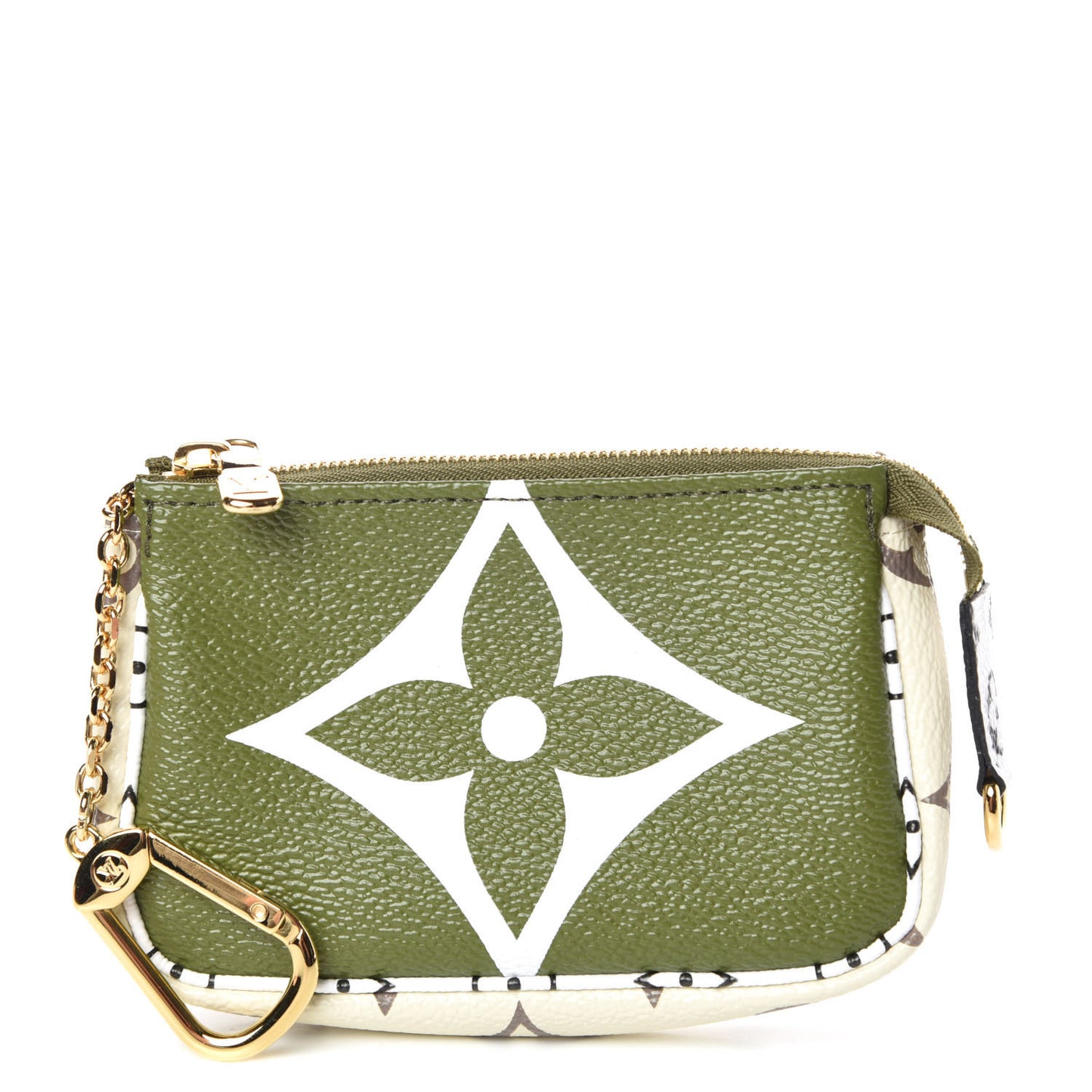 Monogram Giant Micro Pochette Accessories Kaki White