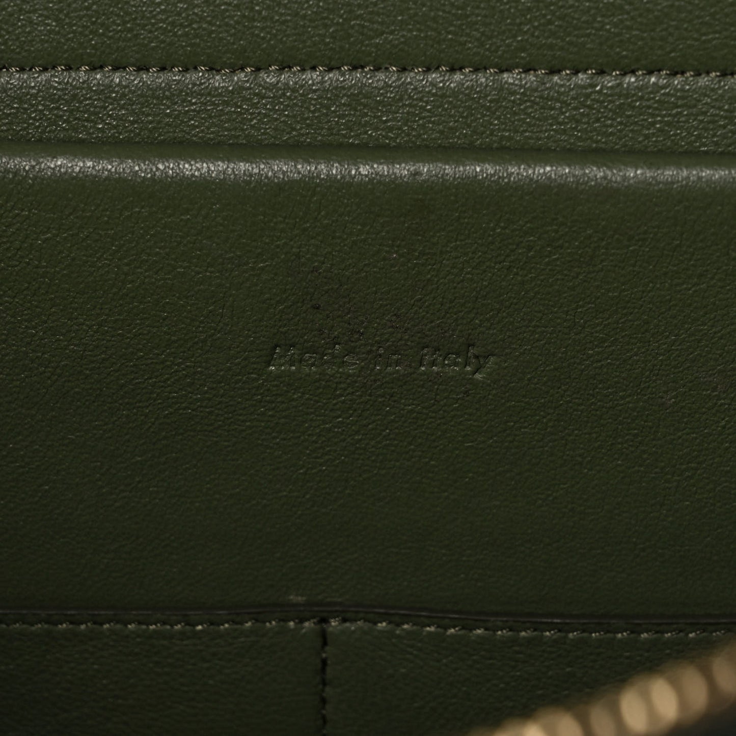 Baby Grained Calfskin Mini Belt Bag Green