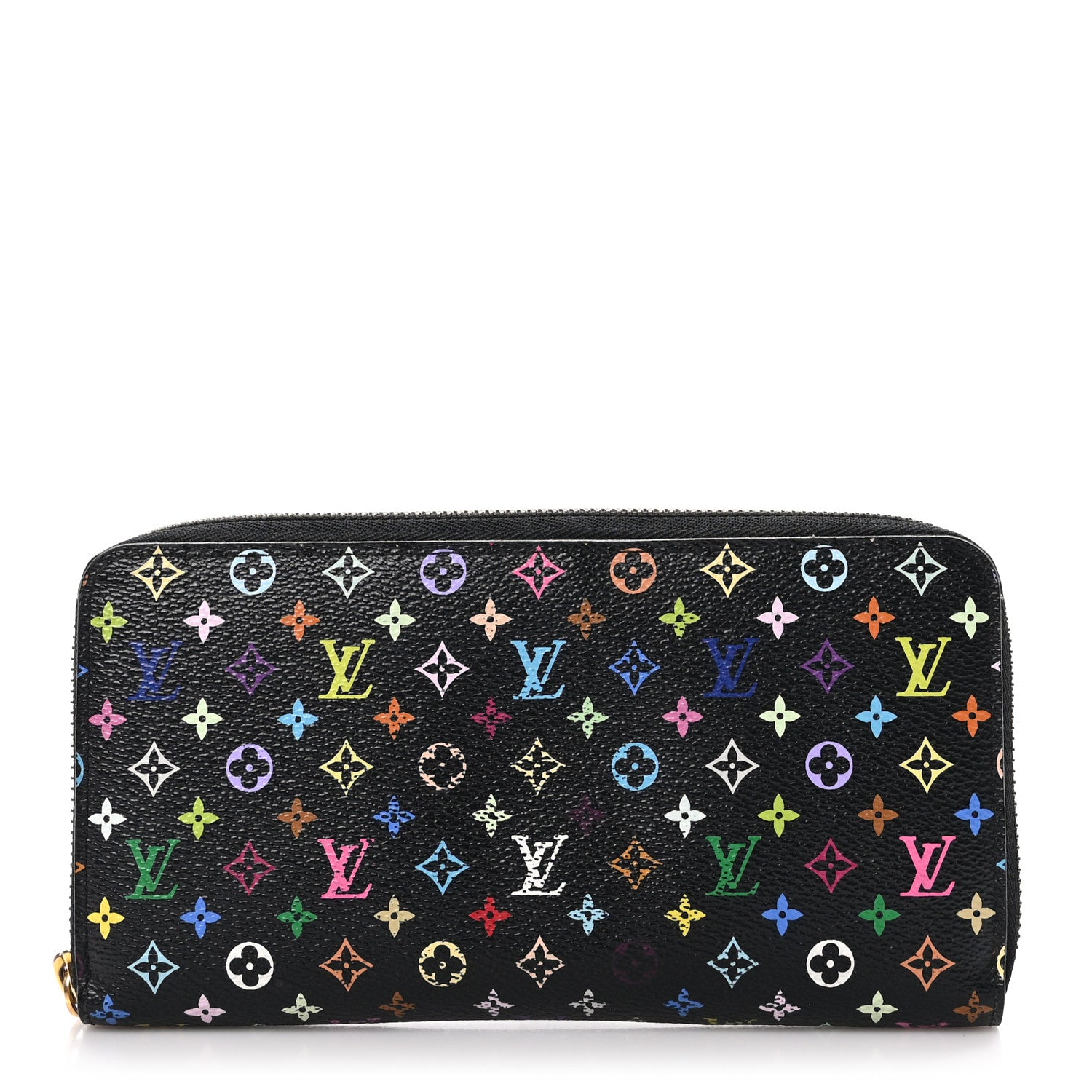 Louis Vuitton Monogram Multicolor Zippy Wallet Black Grenade 1 of 9