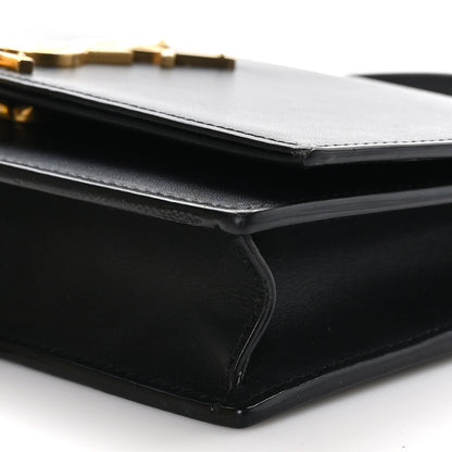 Saint Laurent Smooth Calfskin Small Classic Monogram Kate Tassel Satchel Black 10 of 11