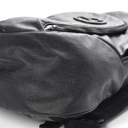 Gucci Coated Canvas Interlocking G Travel Backpack Black 18 of 19