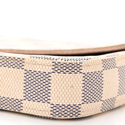 Louis Vuitton Damier Azur Pochette Felicie Chain Wallet Rose Ballerine 11 of 14